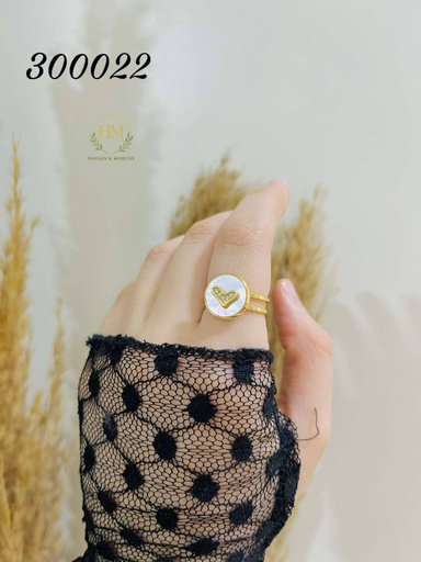 [300022] 300022خاتم قلب فصوص  استانلس عيار316
