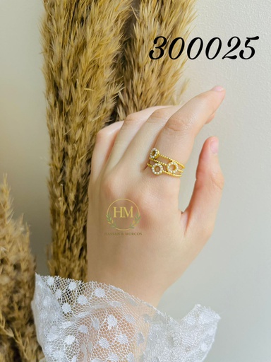 [300025] 300025خاتم دواير لولي  استانلس عيار316