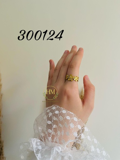 [300124] 300124خاتم ورد  استانلس عيار316
