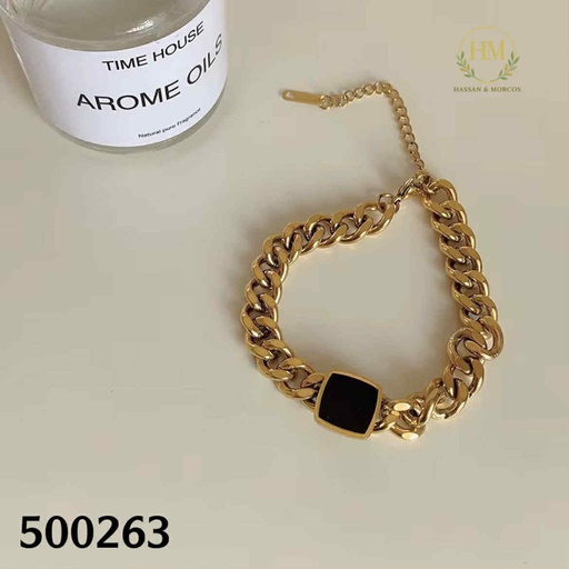 [500263] 500263انسيال  جنزير مربع اسود استانلس عيار 316